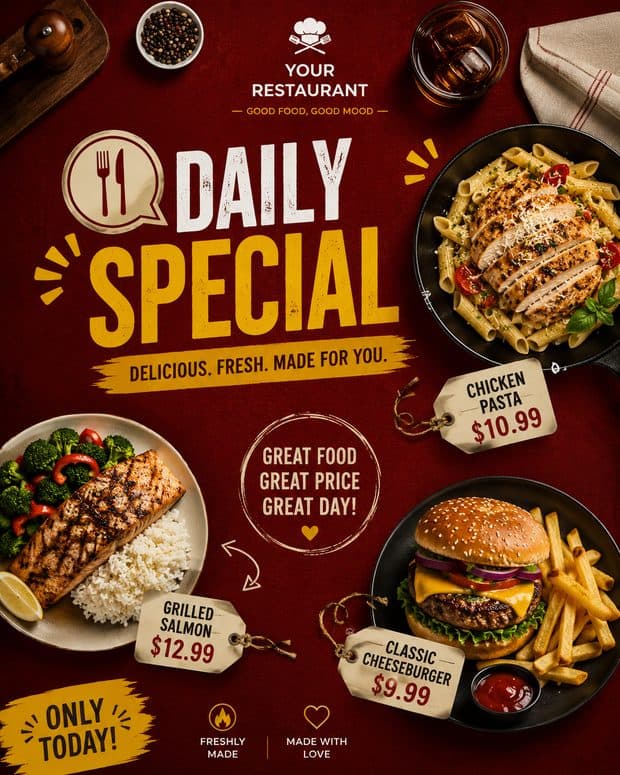 Menu du jour — Restaurant